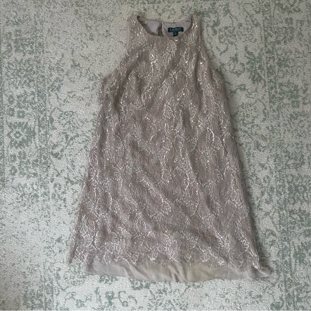 Ralph Lauren beige lace dress